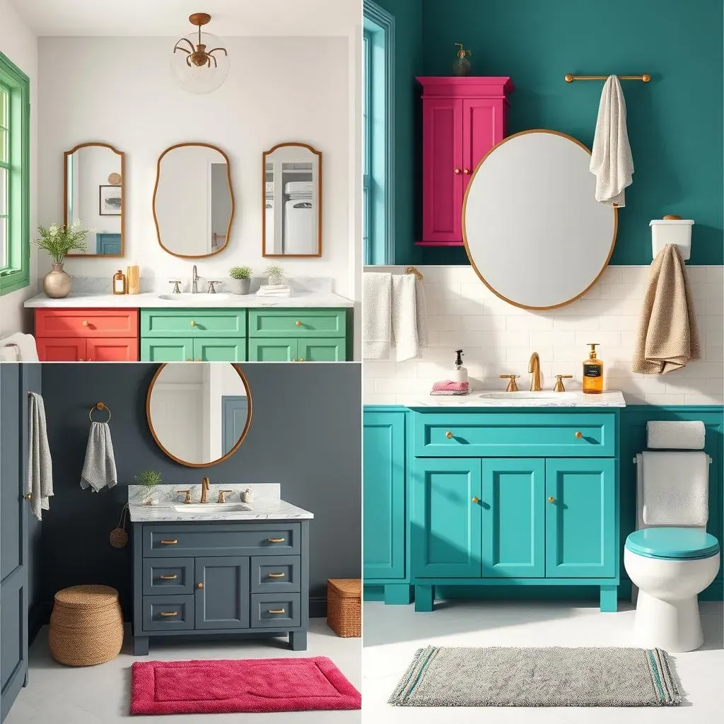 Creative Bathroom Accent Color Ideas