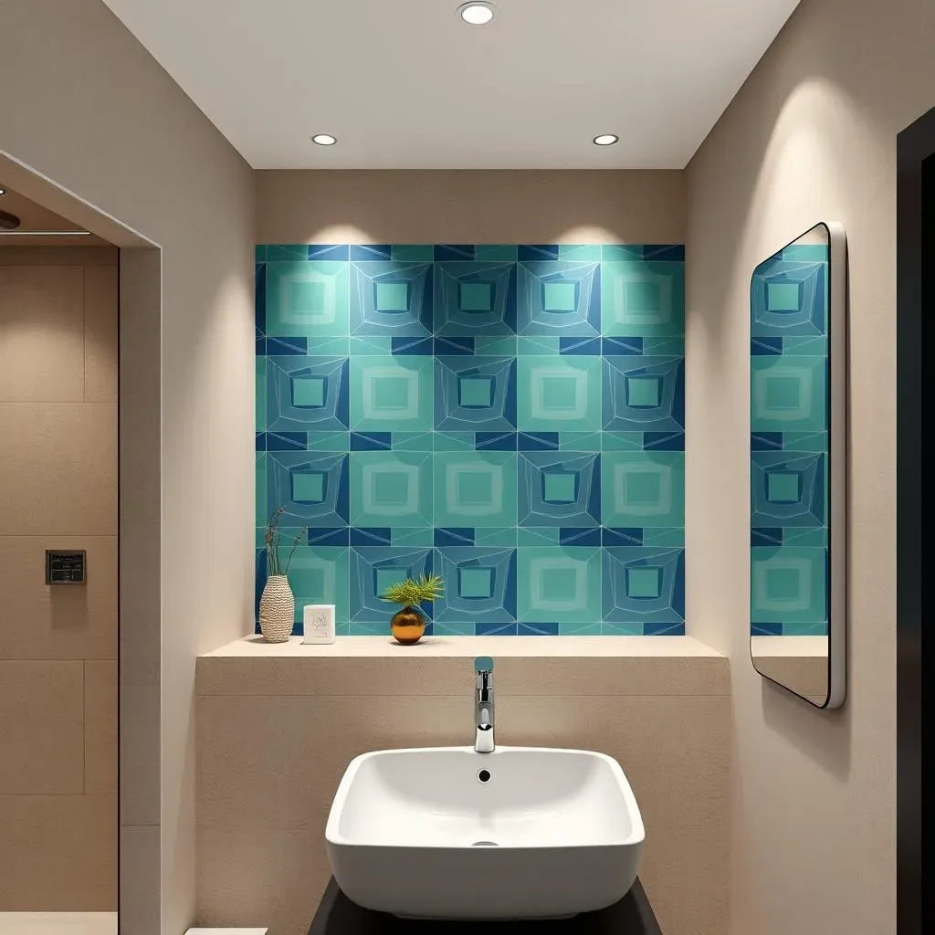 Creative Bathroom Accent Wallpaper Ideas