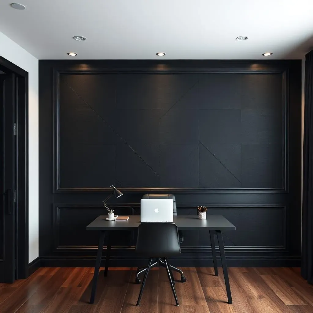 Creative Black Office Accent Wall Ideas