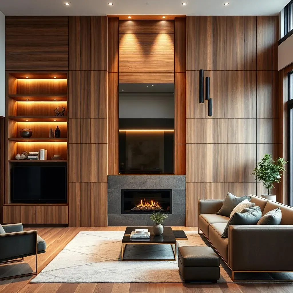 Creative Design Ideas: Modern Accent Walls with Wood Paneling as a Focal Point