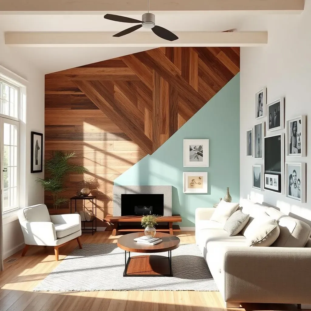 Creative DIY Living Room Accent Wall Projects on a Budget