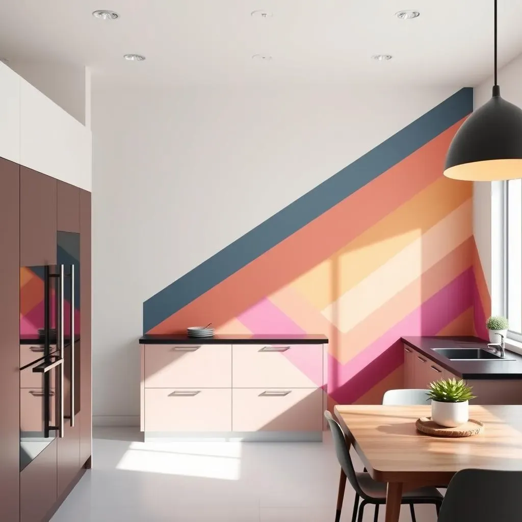 Creative Kitchen Accent Wall Designs with Paint