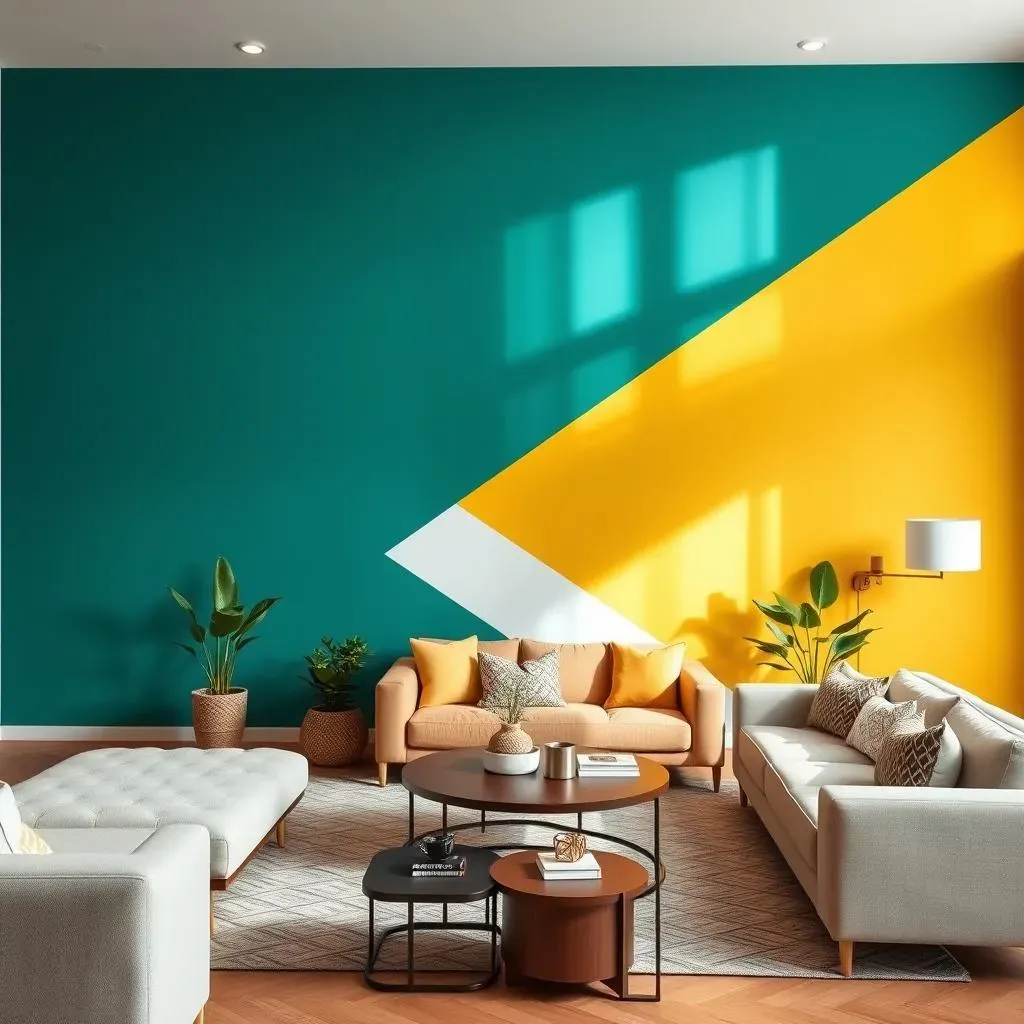 Creative Living Room Accent Wall Ideas With Color