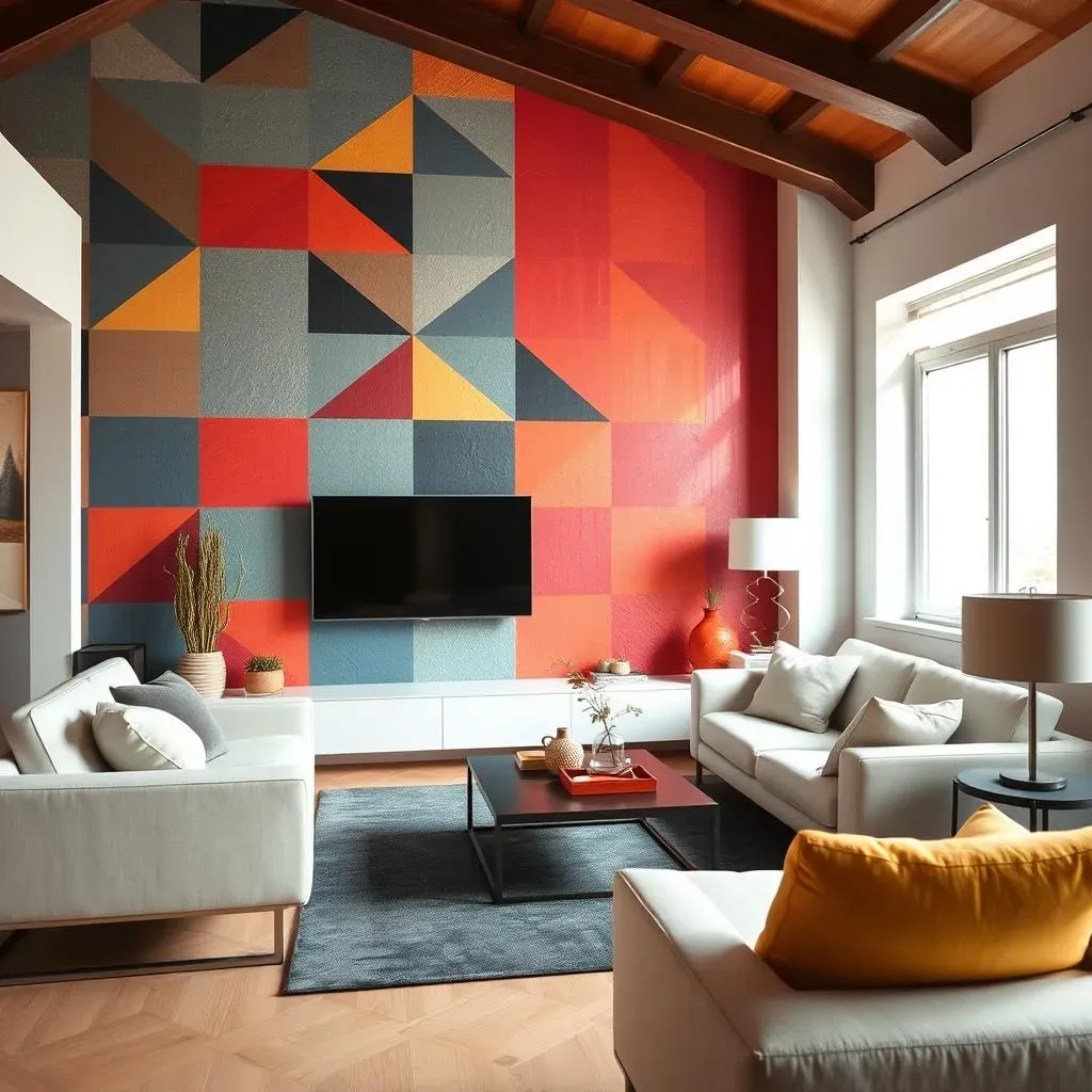 Creative Living Room Accent Wall Paint Designs