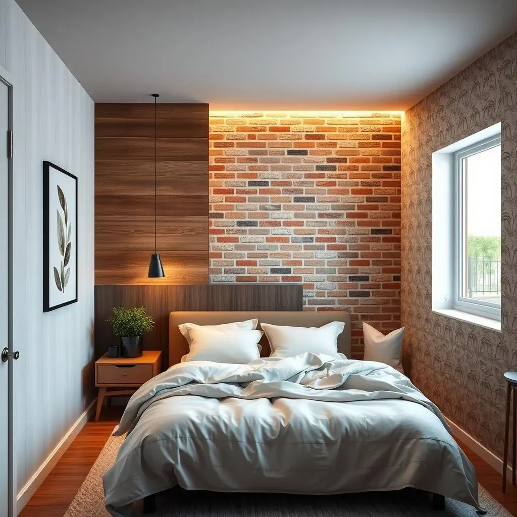 Creative Materials and Textures for Small Bedroom Accent Walls