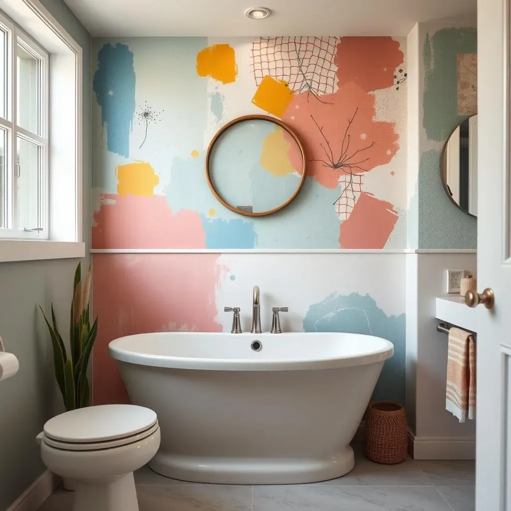 Creative Paint Techniques for a Unique Bathroom Accent Wall