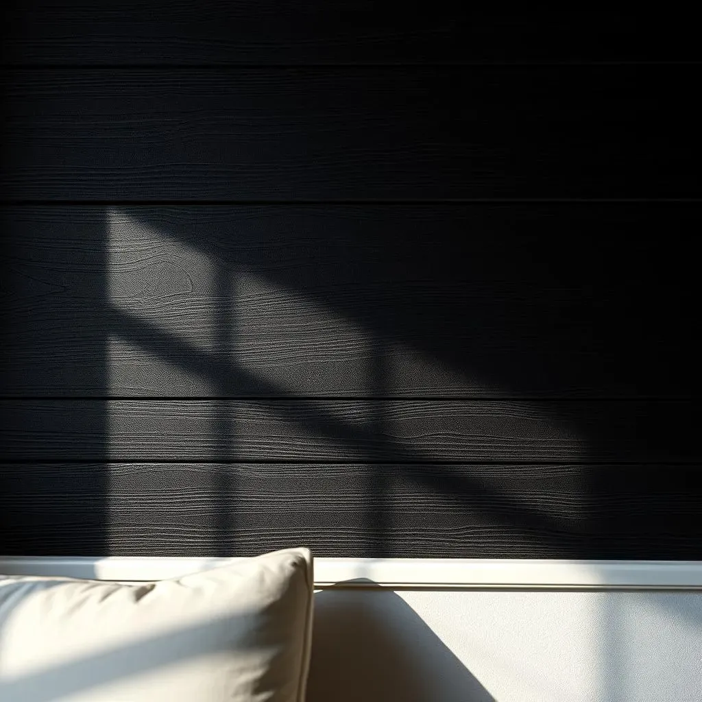 Creative Textures and Materials for Black Accent Walls in Bedrooms