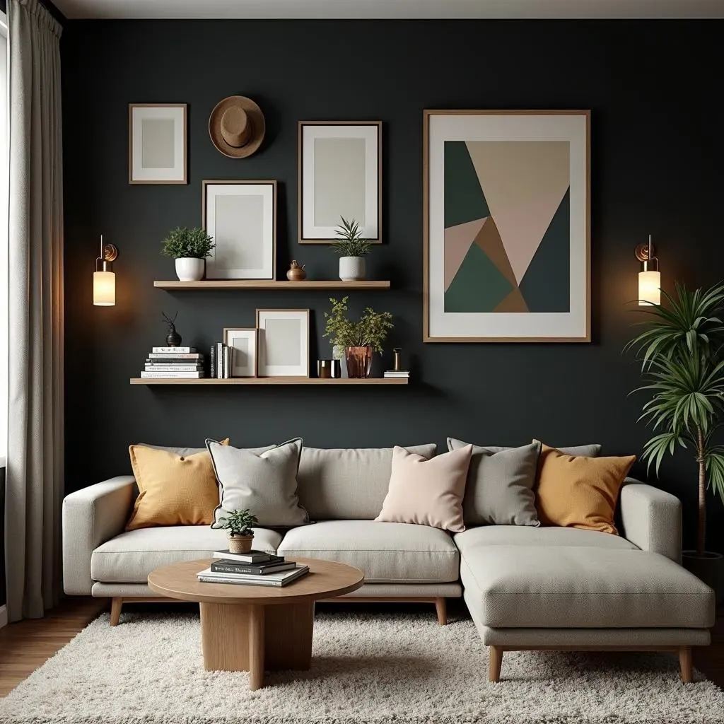 Creative Ways to Decorate With a Black Accent Wall