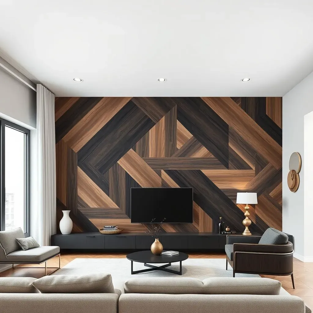 Creative Wood Accent Wall Designs for Living Rooms