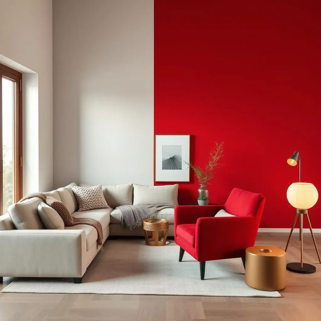 Decorating Your Red Accent Wall Living Room