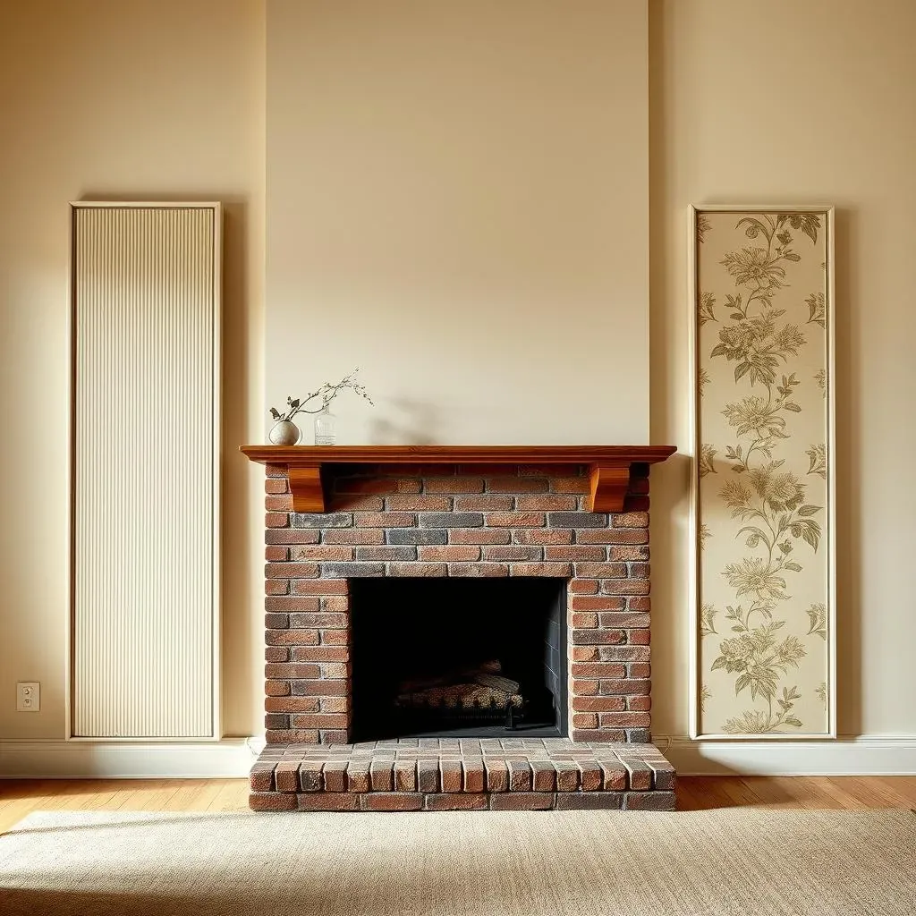 Design Idea 2: Flanking the Fireplace with Wallpaper