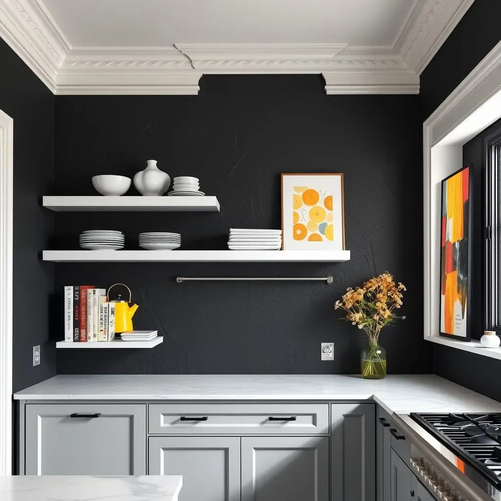 Design Ideas for Your Black Accent Wall Kitchen