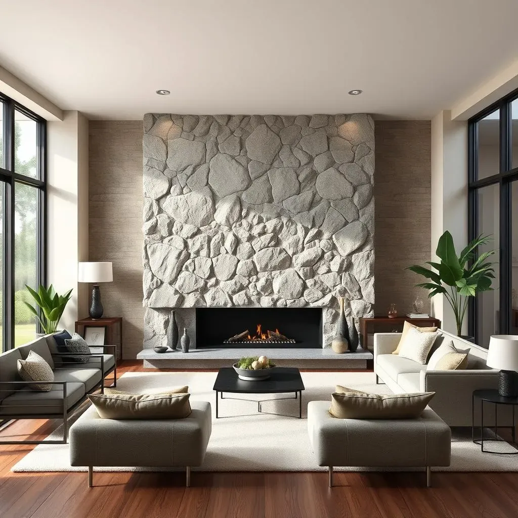 Designing Your Dream Living Room with a Stone Accent Wall: Style and Placement