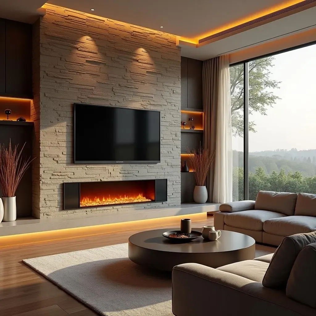 Designing Your Electric Fireplace Accent Wall: Materials and Styles