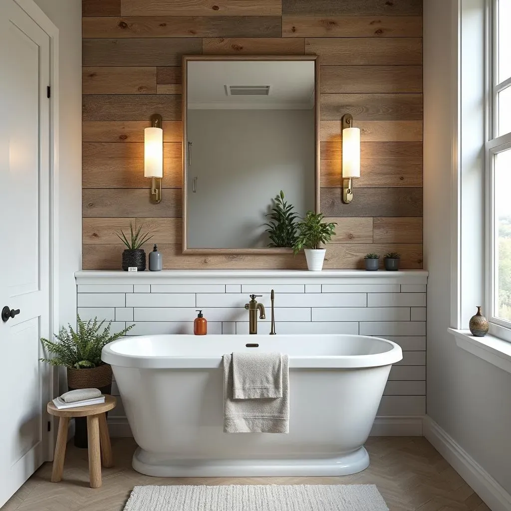 Different Styles of Wood Accent Walls for Bathrooms