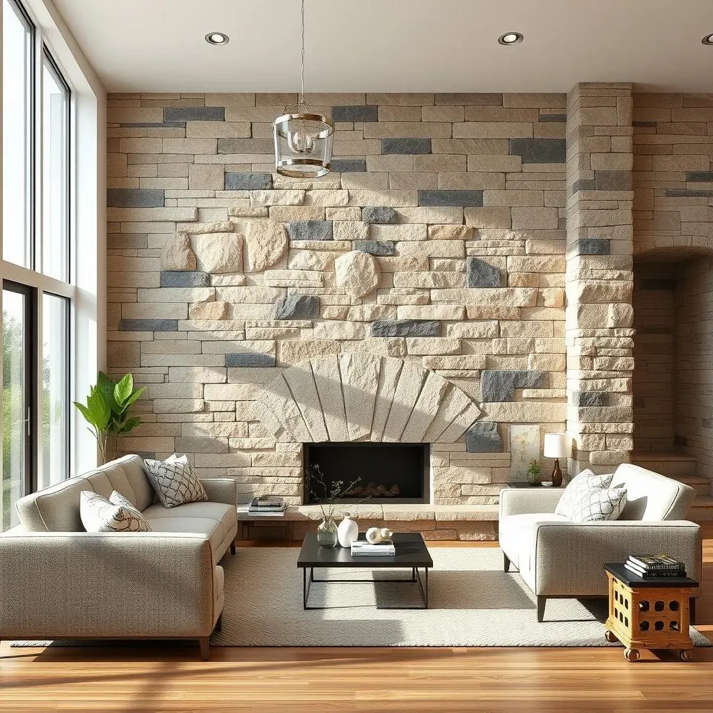 Different Types of Stone for Your Living Room Accent Wall