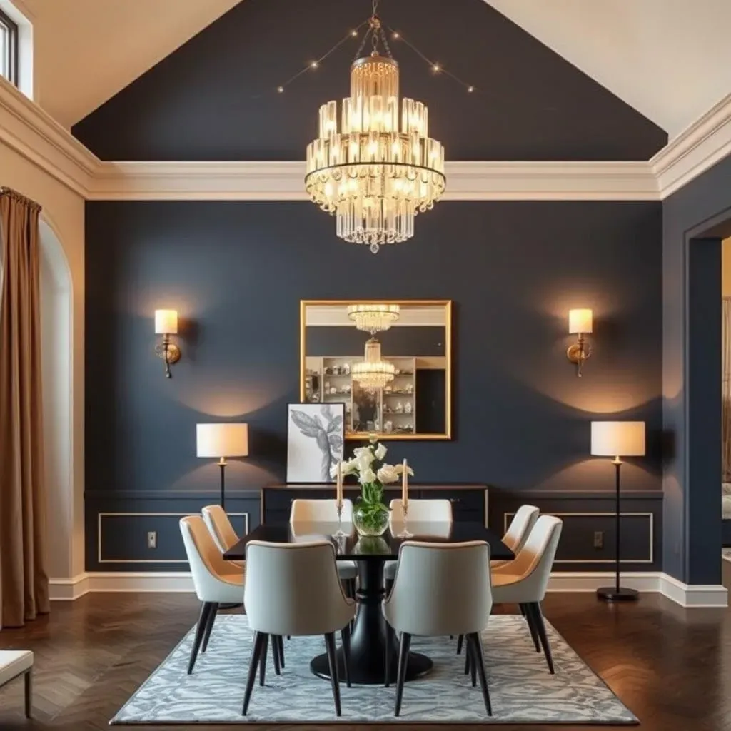 Ultimate Dining Room Accent Wall Ideas with Lighting