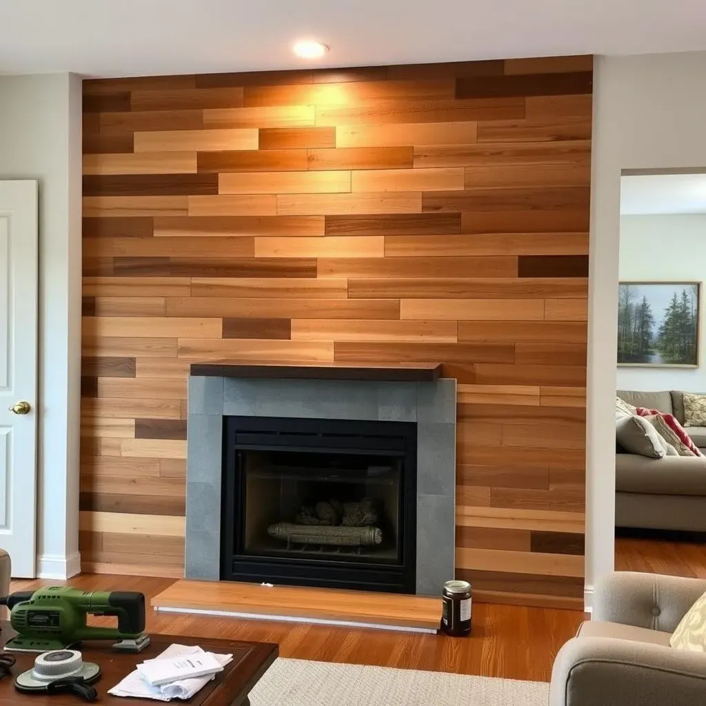 DIY Accent Fireplace Wall Ideas on a Budget