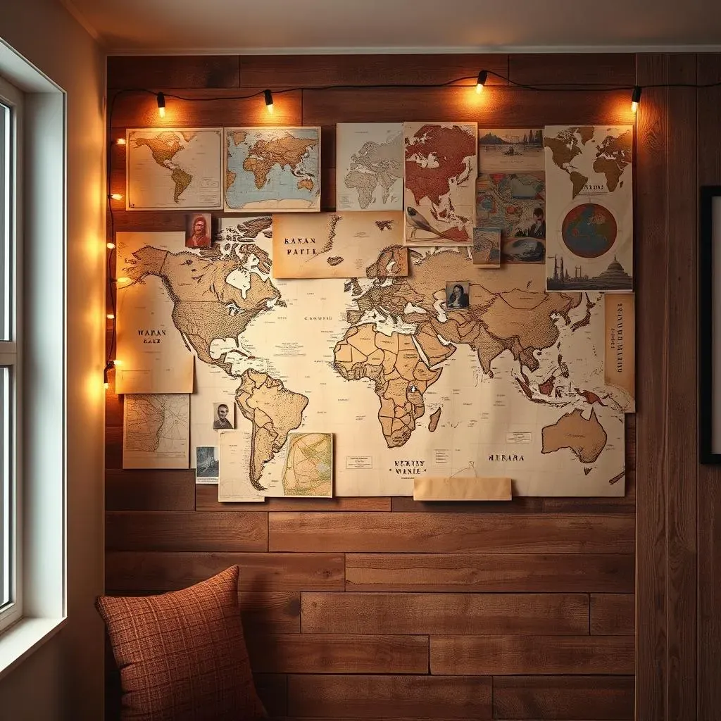 Amazing DIY Accent Wall with Maps