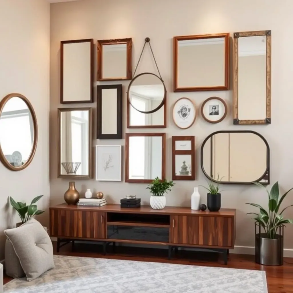 Amazing DIY Accent Wall with Mirrors