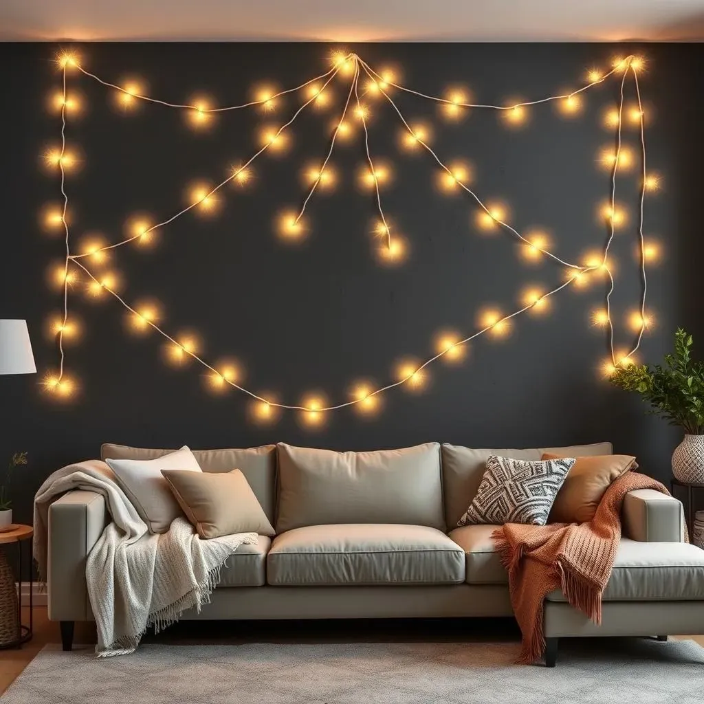 Amazing DIY Accent Wall with String Lights