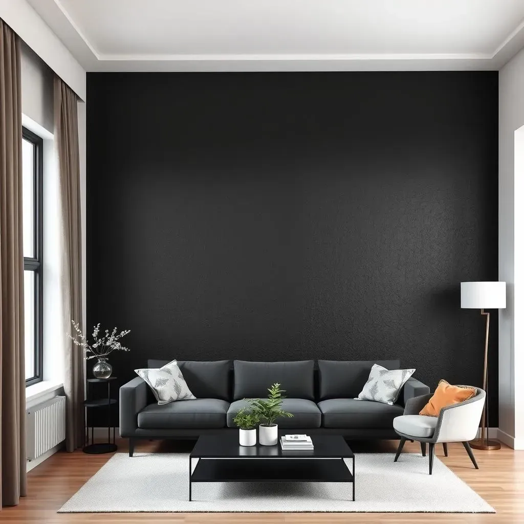 DIY and Professional Approaches to Textured Black Accent Walls