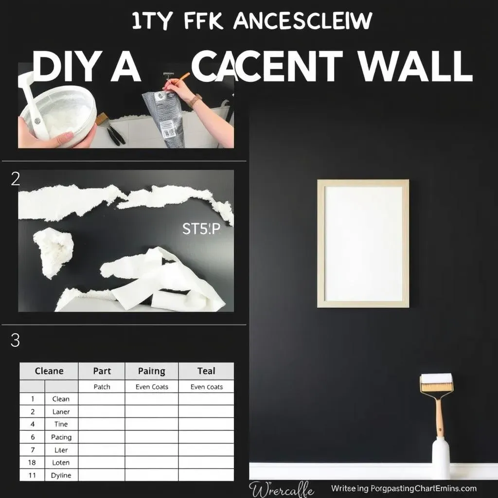 DIY Black Accent Wall: Paint, Preparation, and Execution