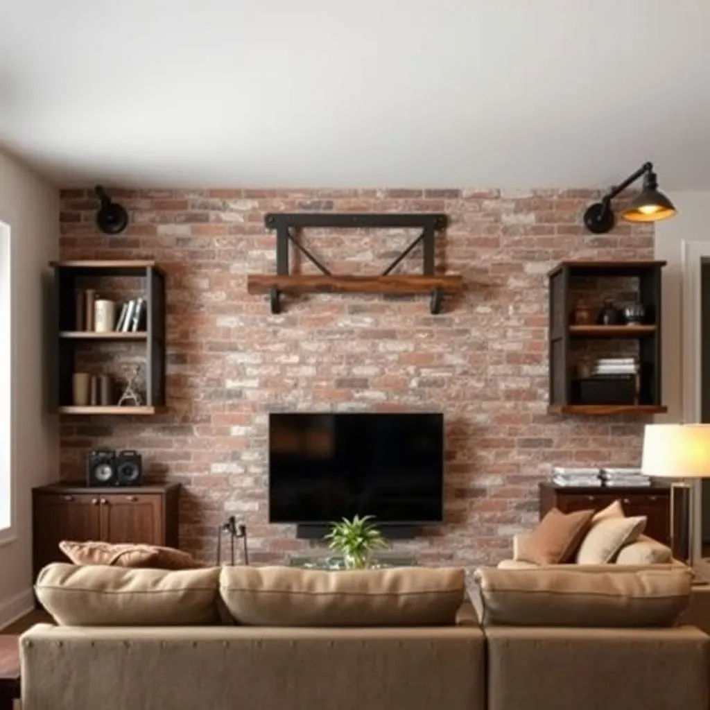 DIY Delight: Creating Your Own Industrial Living Room Accent Wall