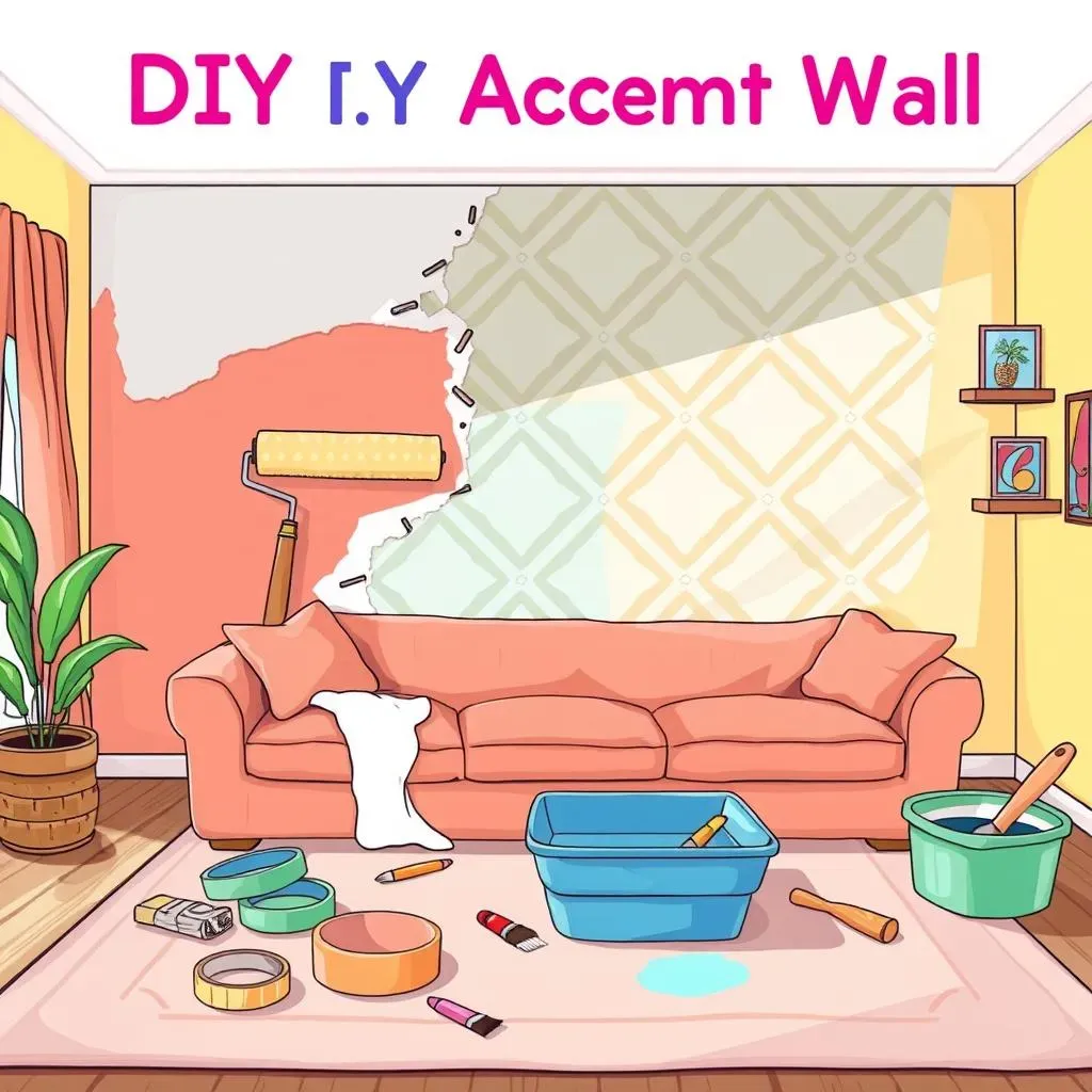 DIY Living Room Accent Wall Paint: Tips and Tricks