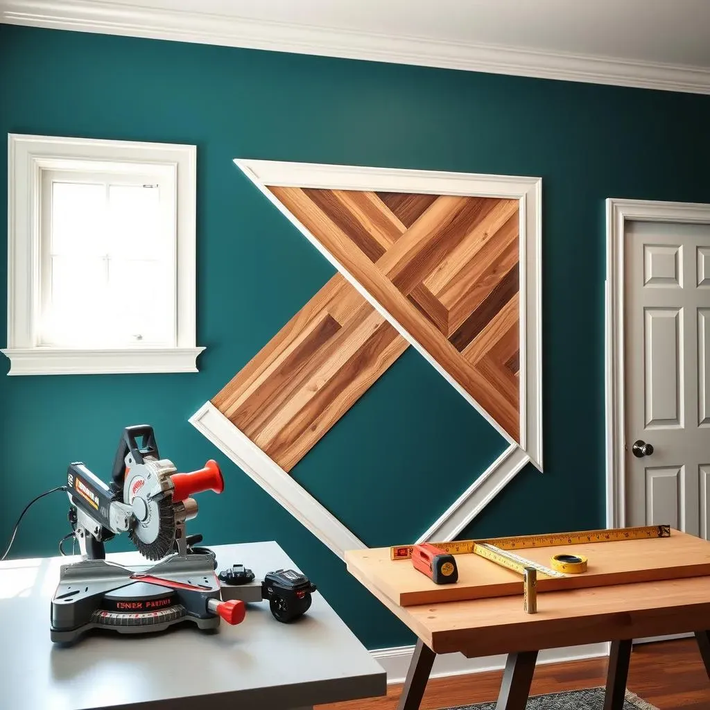 DIY Office Wall Accent: Wood Trim Techniques
