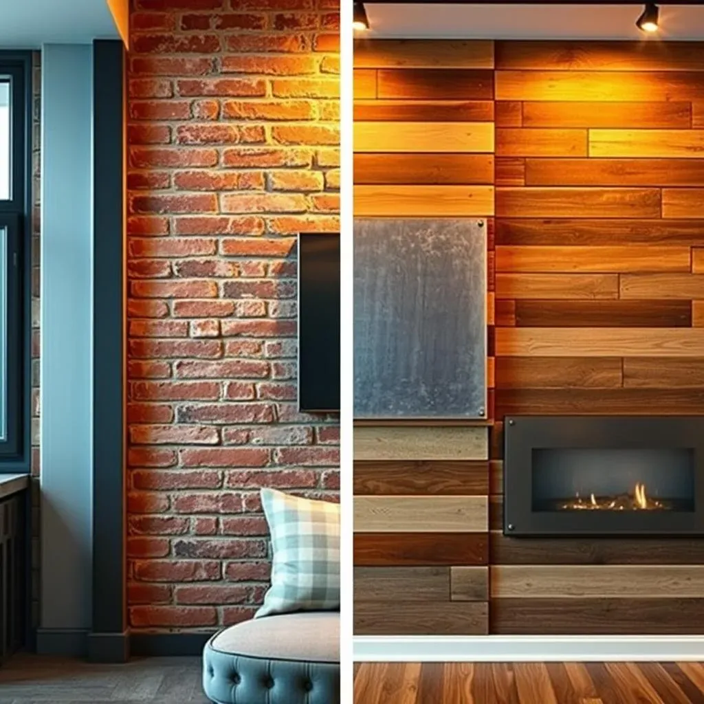 DIY or Pro?  BudgetFriendly and Professional Industrial Accent Wall Options