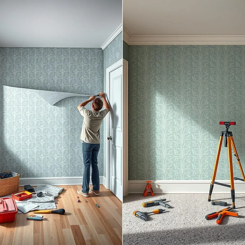 DIY vs. Professional Installation of Your Wallpaper Accent Wall Entryway