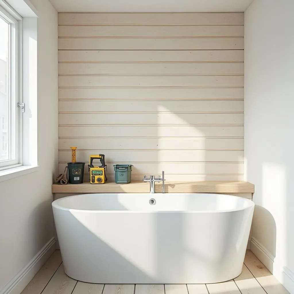 DIY Wood Accent Wall: Easy Installation for Bathrooms
