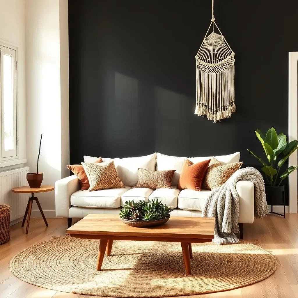 Earthy Tones: Pairing Natural Hues with Your Black Accent Wall