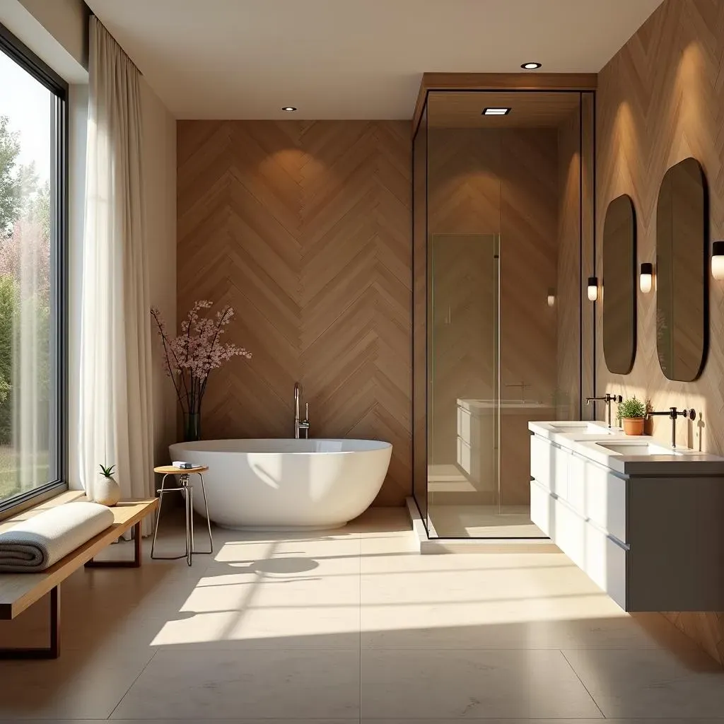 Embracing Nature: Stunning Wood Accent Wall Bathroom Ideas