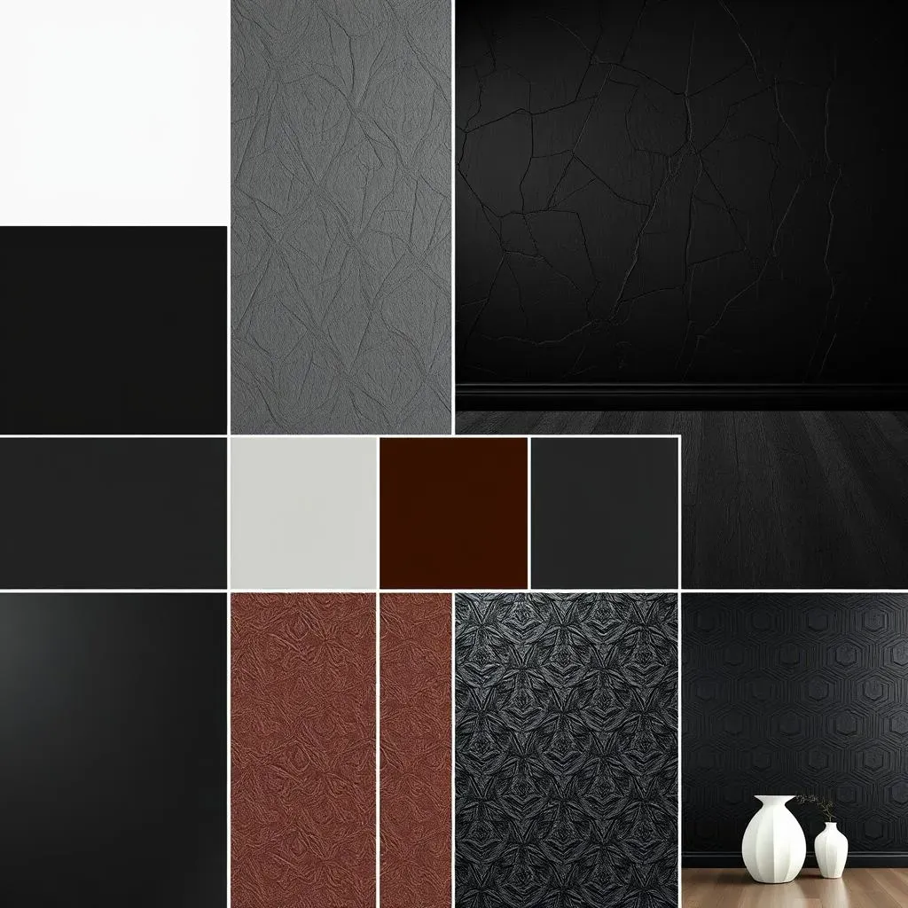 Exploring Different Black Paint Colors and Textures for Accent Walls