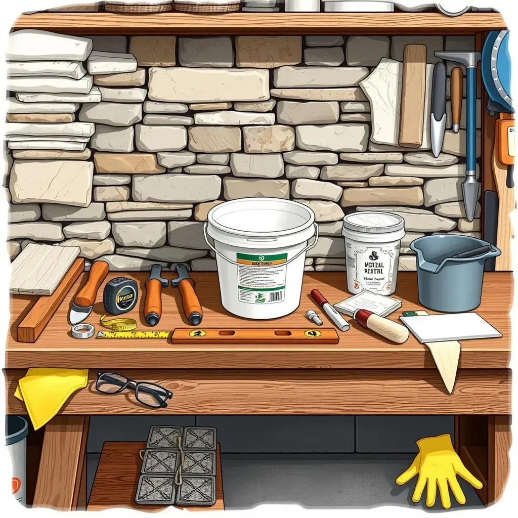 Gathering Supplies and Tools for Your DIY Stone Accent Wall