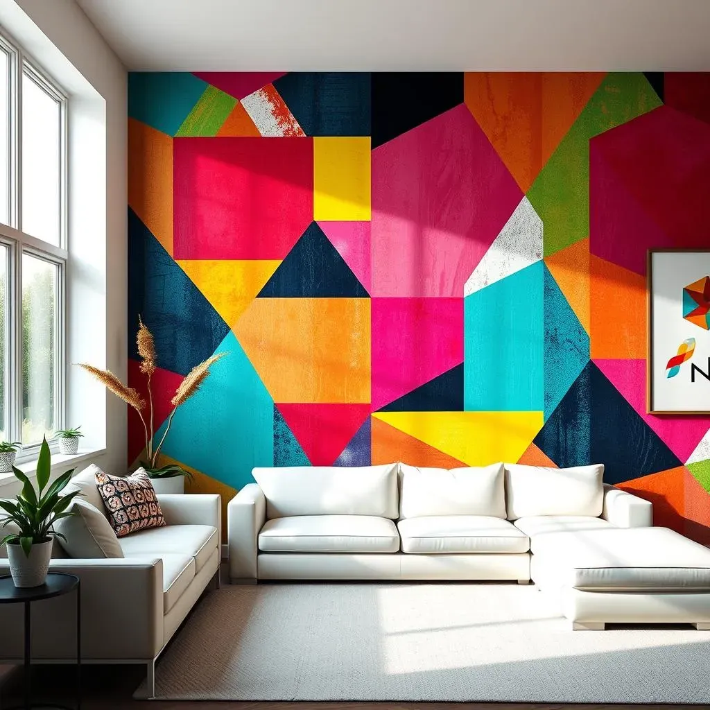 Amazing Geometric Wallpaper Accent Wall Ideas