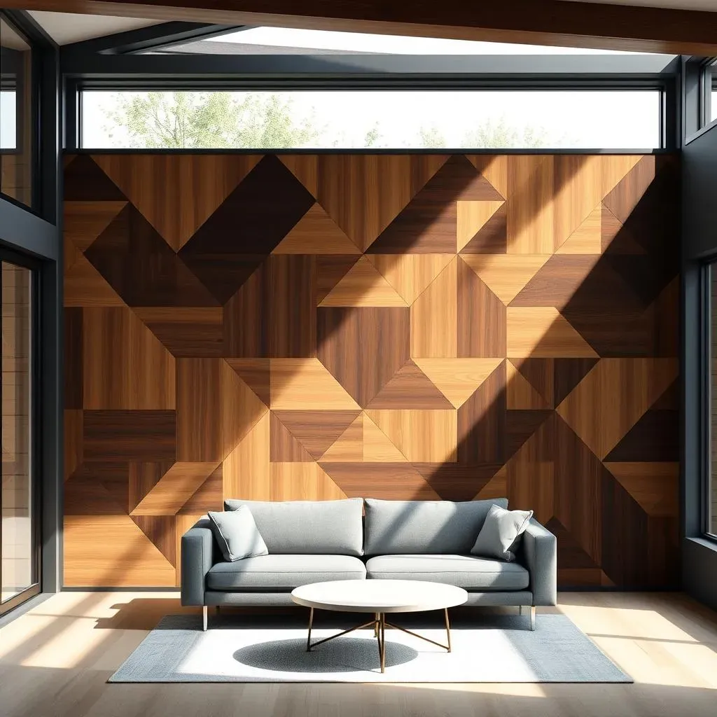 Geometric Wood Accent Walls: Modern Art for Your Home