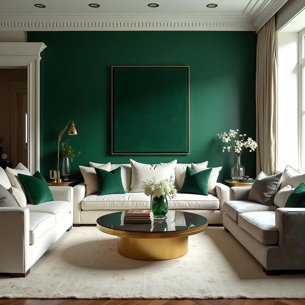  Green Accent Wall Living Room Ideas: Examples and Inspirations 