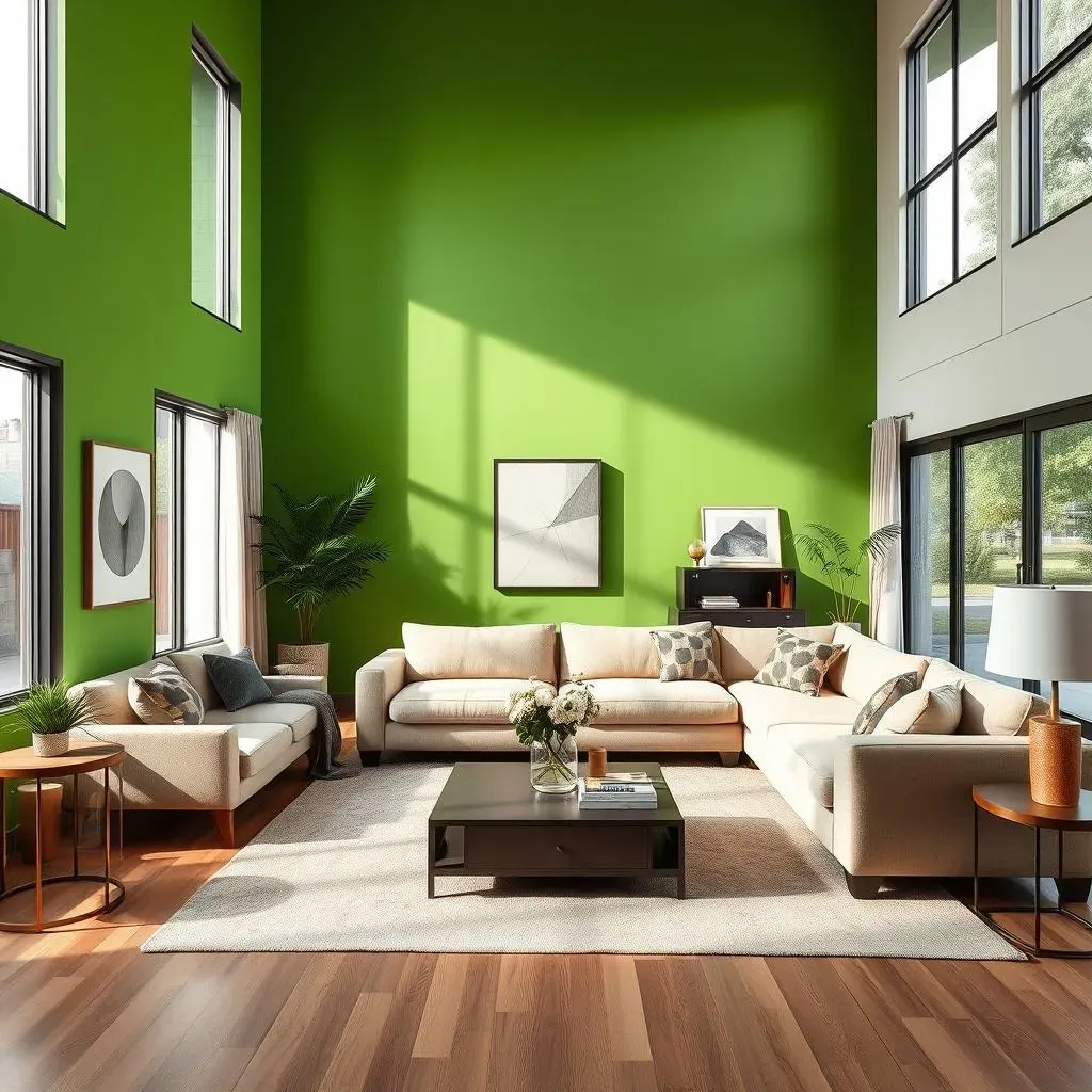 Amazing Green Accent Wall Living Room Ideas for Your Home