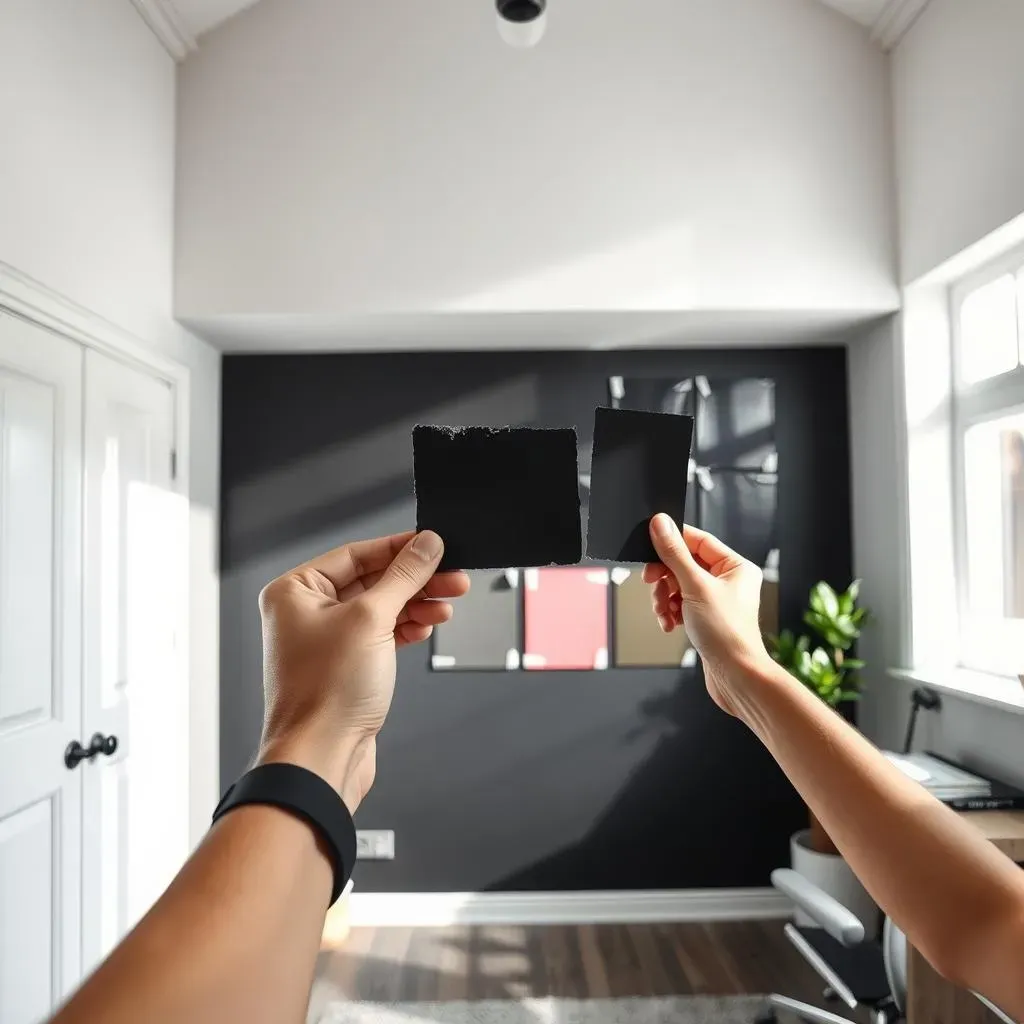 How to Pick the Perfect Black Paint for Your Office Accent Wall