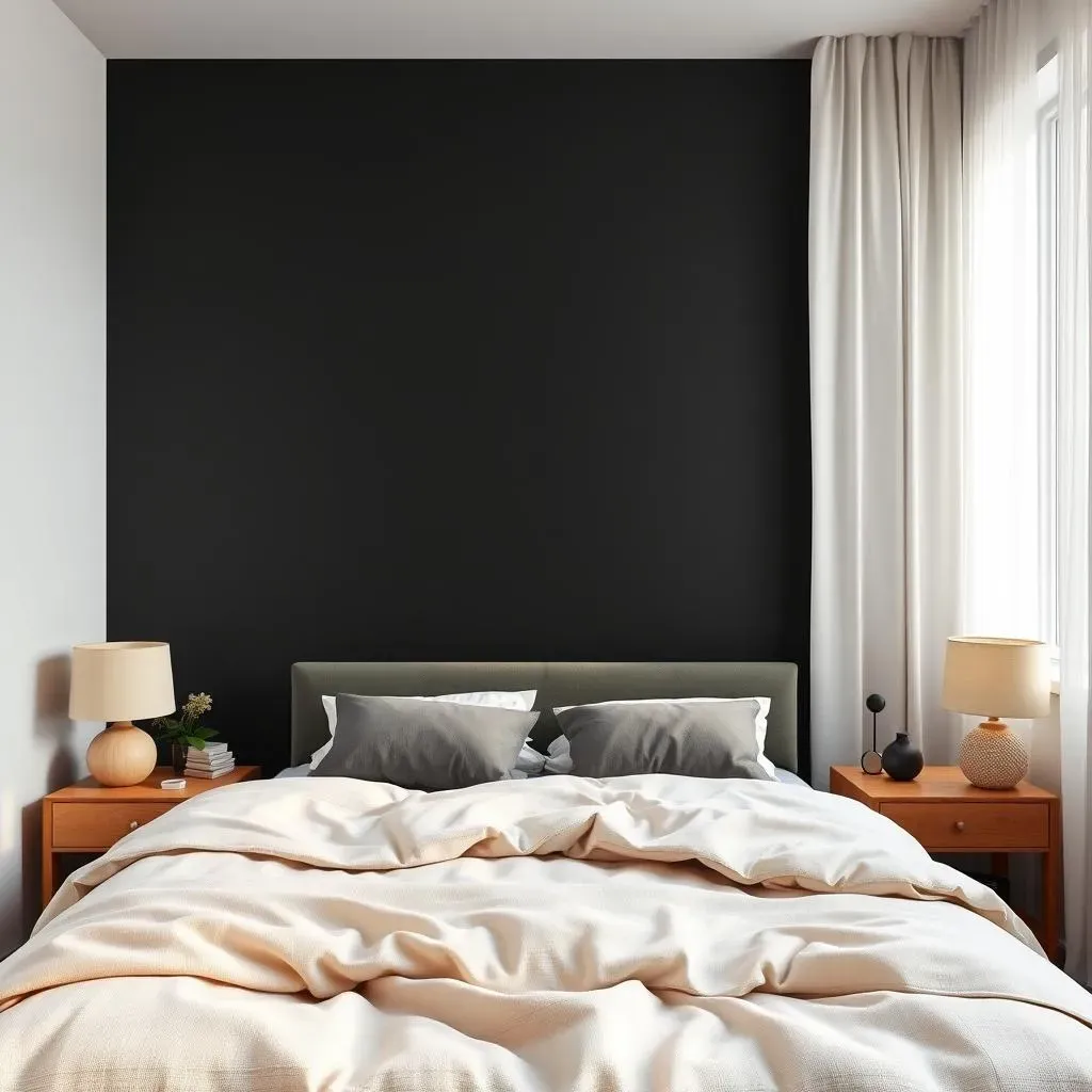 How to Style a Bedroom with 1 Black Wall