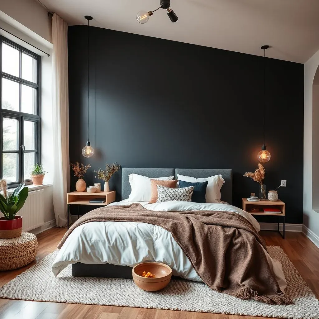 How to Style a Black Accent Wall in Your Master Bedroom