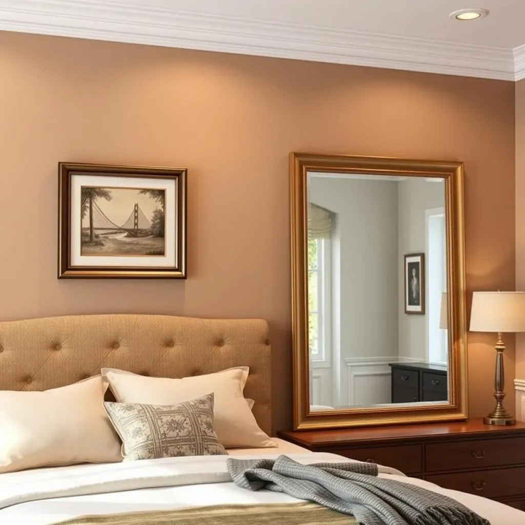 Incorporating Traditional Elements: Art, Mirrors, and Headboards