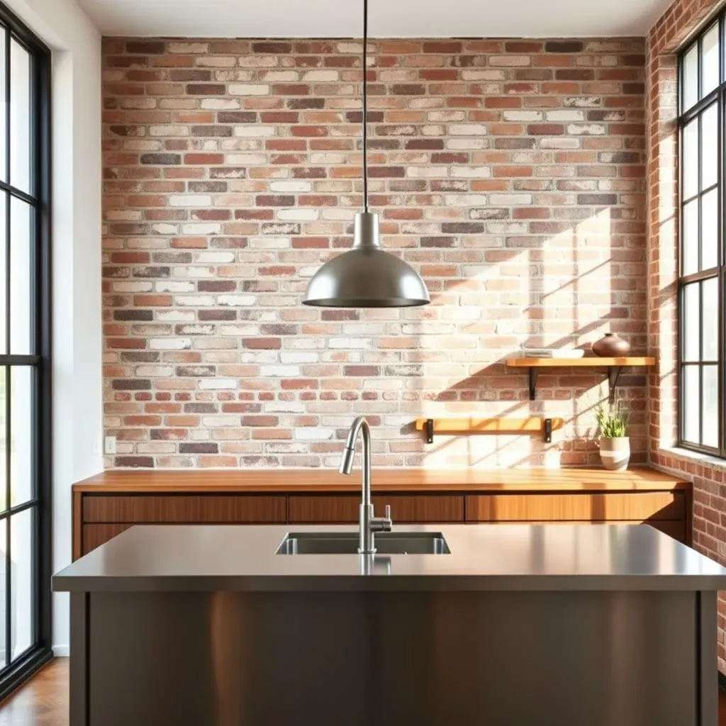 Awesome Industrial Kitchen Accent Wall Ideas