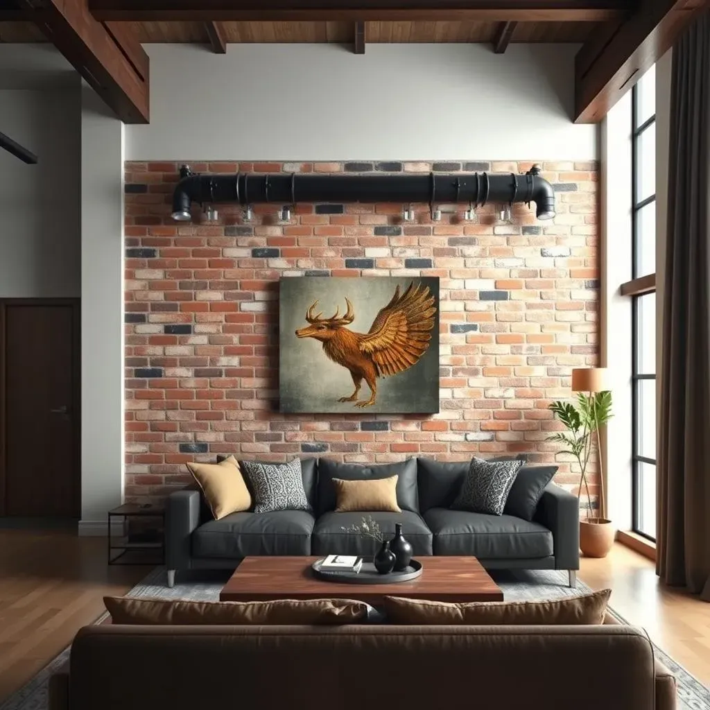 Ultimate Industrial Living Room Accent Wall Ideas