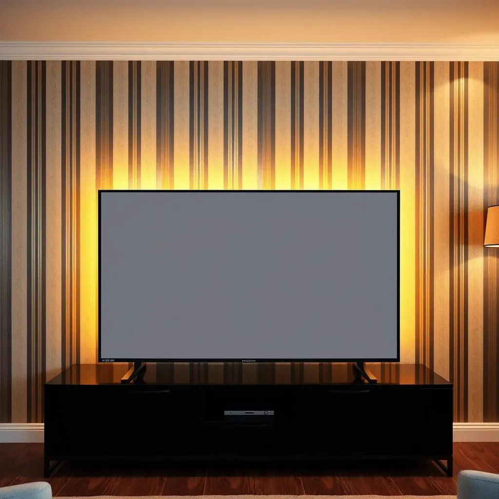 Inspiring Wallpaper Accent Wall Ideas for Your TV Area