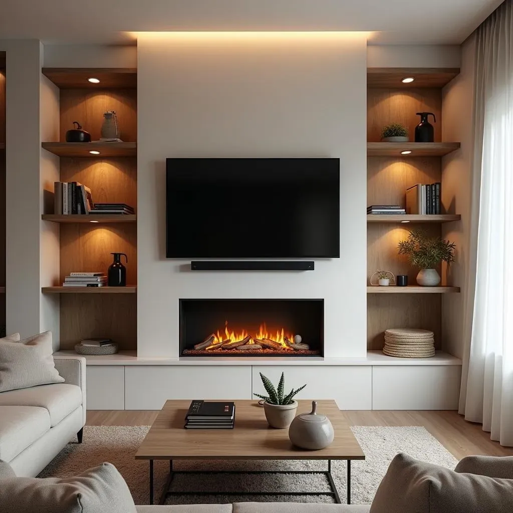 Integrating Technology and Practicality into Your Fireplace Accent Wall