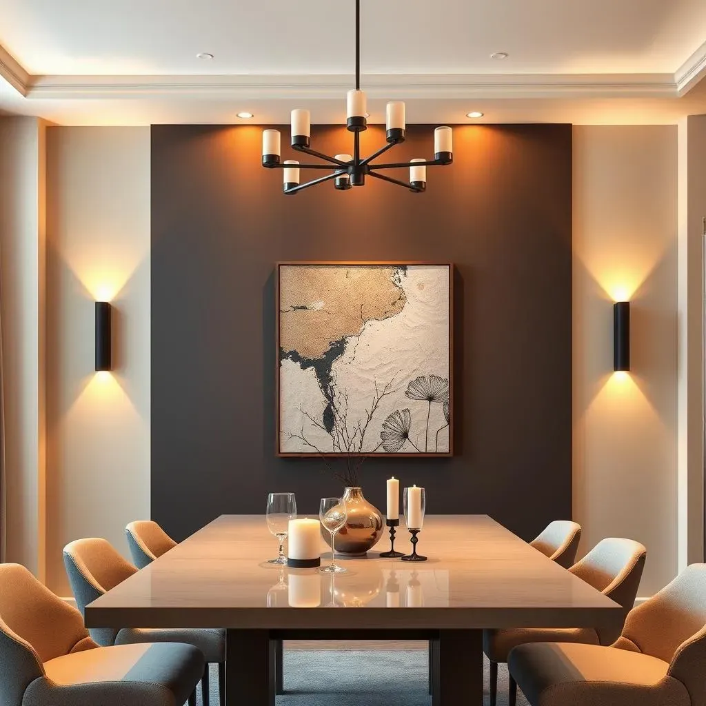 Lighting and Decor for the Perfect Dining Room Accent Wall